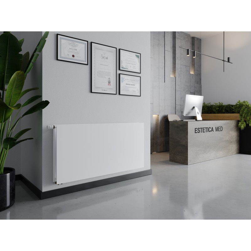 Mexen CVHF20 Higieninė plokščia plieninė radiatorius 300 x 1500 mm, apatinis sujungimas, 852 W, balta - W620HF-030-150-00