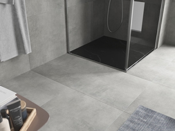 Mexen Hugo SMC kvadratinis dušo padėklas 80 x 80 cm, juodas akmuo - 42758080