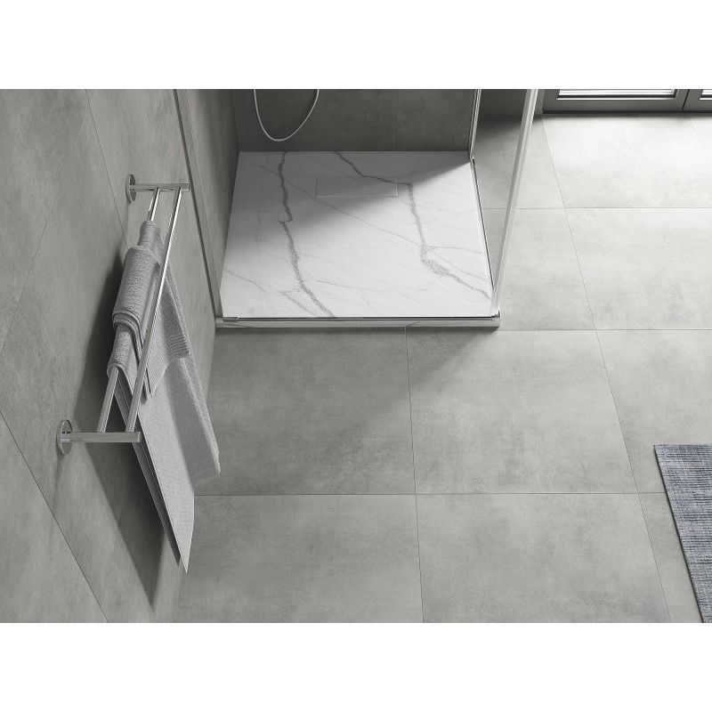 Mexen Hugo kvadratinė dušo padėklo SMC 90 x 90 cm, baltas akmuo - 42159090