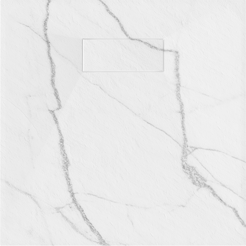 Mexen Hugo kvadratinė dušo padėklo SMC 90 x 90 cm, baltas akmuo - 42159090