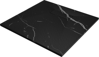 Mexen Hugo Kvadratinis dušo padėklas SMC 90 x 90 cm, juodas akmuo - 42759090