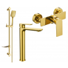 Mexen Alfa DF62 dušo komplektas, auksinis - 745714DF62-50