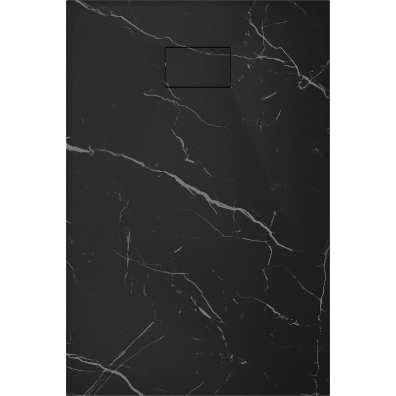 Mexen Hugo stačiakampė SMC 100 x 80 cm, juodas akmuo - 42758010