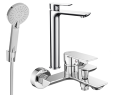 Mexen Alfa R40 vonios komplektas, chromuotas - 745713R40-00