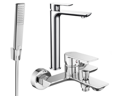 Mexen Alfa R72 vonios komplektas, chromuotas - 745713R72-00
