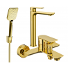 Mexen Alfa R62 vonios kambario komplektas, auksinis - 745713R62-50