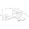 Mexen Alfa R62 vonios rinkinys, juodas - 745713R62-70