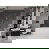 Mexen Velar Duo vonios pertvara, 2 dalių, 190 x 150 cm, skaidri, chromuota - 896-190-000-02-01