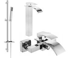 Mexen Aries DQ77 vonios komplektas, chromas - 744813DQ77-00