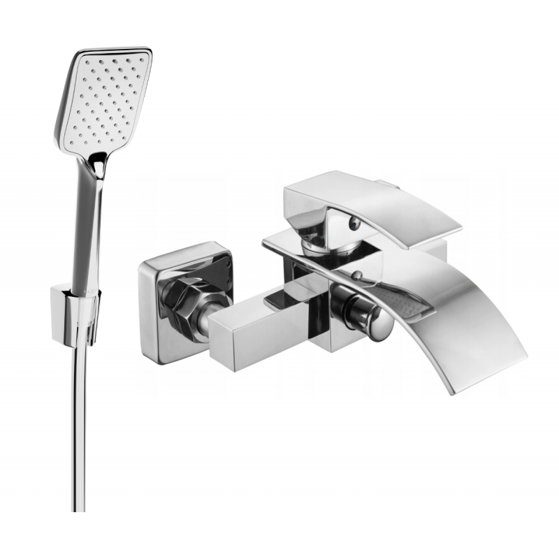 Mexen Aries R62 vonios maišytuvas su dušo komplektu, chromas - 74483R62-00