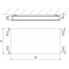 Mexen CHF20 Higieninis Plokščias Radiatorius 900 x 400 mm, Šoninis Prijungimas, 559 W, Balta - W420HF-090-040-00