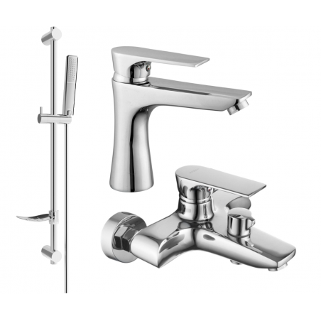 Mexen Axel DF72 vonios rinkinys, chromas - 73803DF72-00