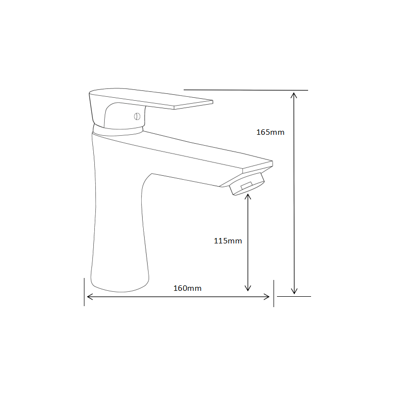 Mexen Axel DF72 vonios rinkinys, chromas - 73803DF72-00
