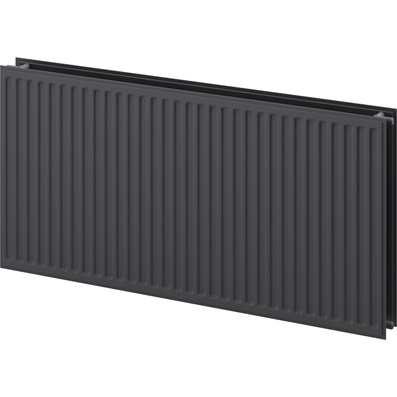 Mexen CH20 Higieninis plokščias radiatorius 400 x 1300 mm, šoninė jungtis, 1034 W, antracitas - W420H-040-130-66