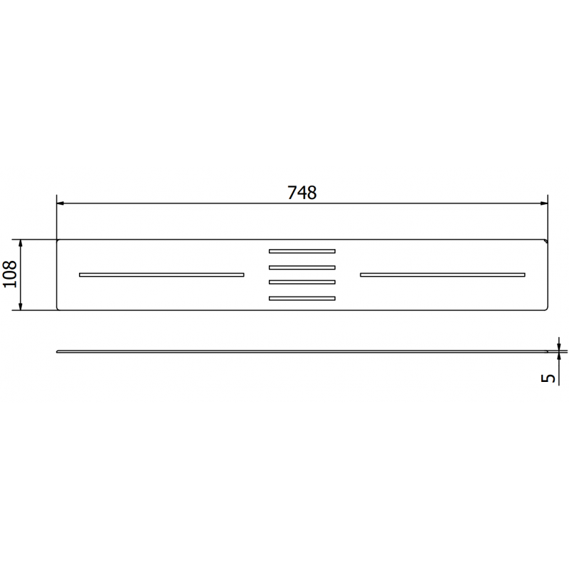 Mexen Toro padėklo apvadas 170-200 cm, juodas - 43930070
