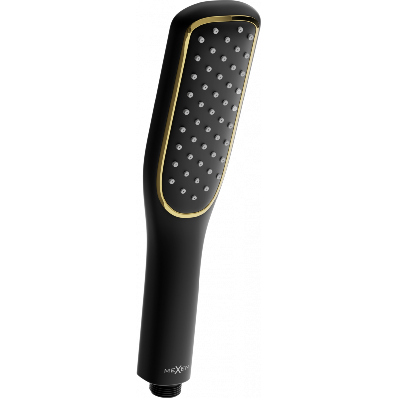 Mexen R-49 dušo rankena, 1-funkcinė, juoda/auksinė - 79549-75