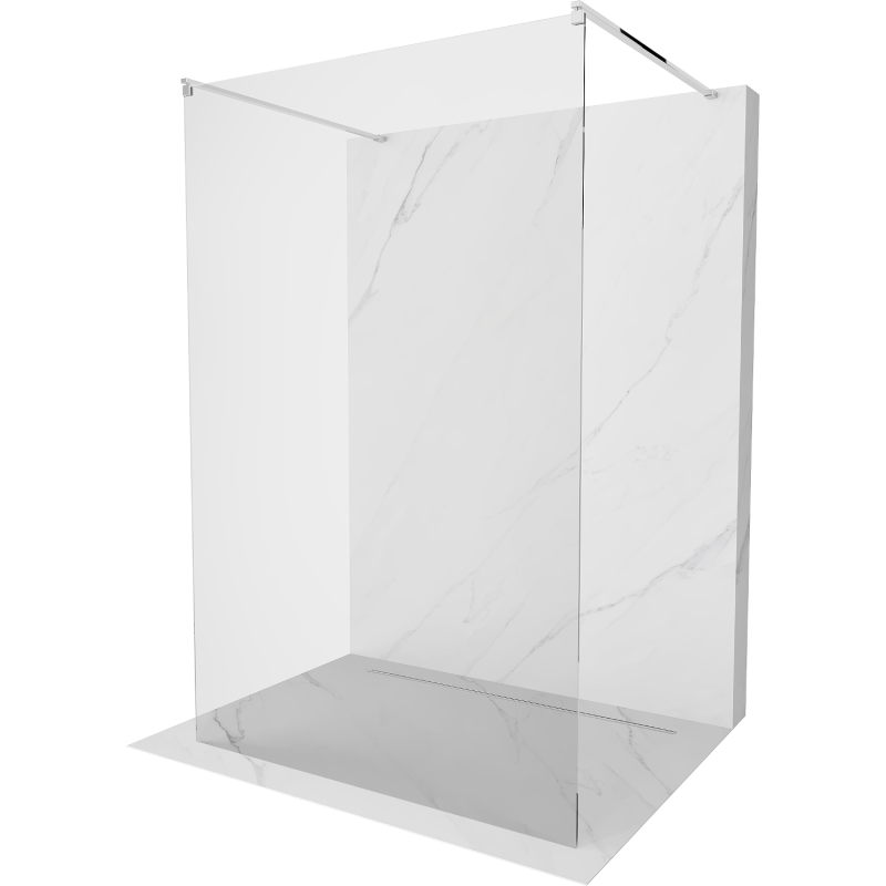 Mexen Kioto laisvai stovinti dušo pertvara 105 x 200 cm, skaidrus 8 mm, chromas - 800-105-002-01-00