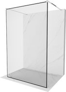 Mexen Kioto laisvai stovinti dušo sienelė 150 x 200 cm, juodas rėmelis 8 mm, chromas - 800-150-002-01-70