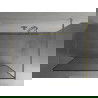 Mexen Kioto laisvai stovinti dušo siena 160 x 200 cm, juodas raštas 8 mm, auksinė- 800-160-002-50-70