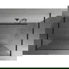 Mexen Kioto laisva dušo siena 135 x 200 cm, 8 mm skaidrus, juodas - 800-135-002-70-00