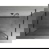 Mexen Kioto laisvai pastatoma dušo sienelė 150 x 200 cm, juodas raštas 8 mm, juoda - 800-150-002-70-70