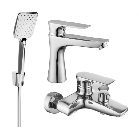 Mexen Axel R62 vonios komplektas, chromas - 73803R62-00