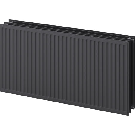 Mexen CH30 Higienos plokštuminis radiators 600 x 1000 mm, šoninis prijungimas, 1509 W, antracitas - W430H-060-100-66