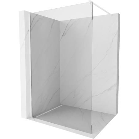 Mexen Kioto dušo siena Walk-in 75 x 200 cm, skaidrus 8 mm, balta - 800-075-101-20-00