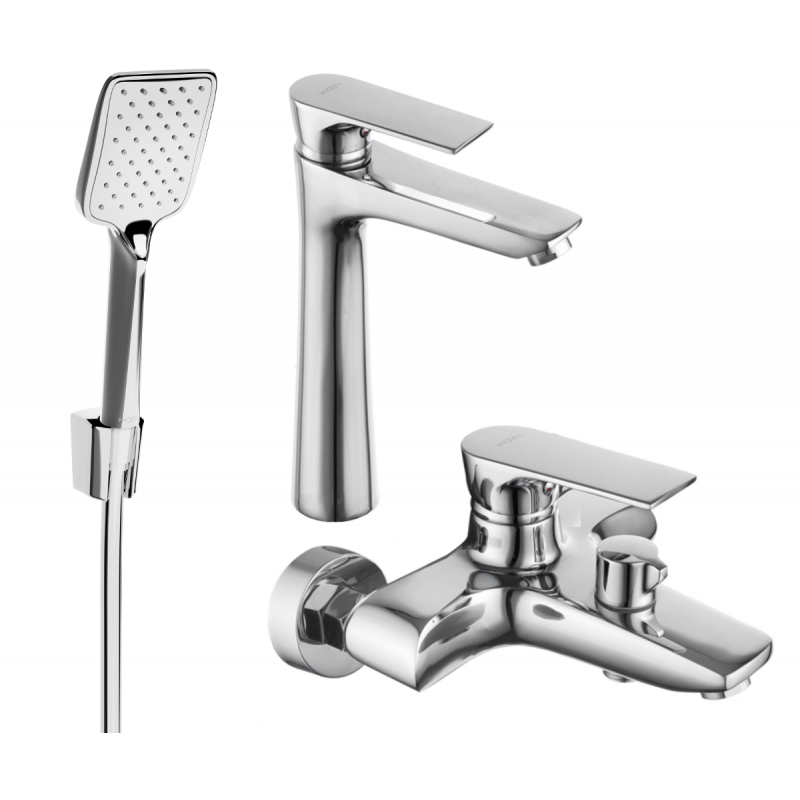 Mexen Axel R62 vonios rinkinys, chromas - 73813R62-00