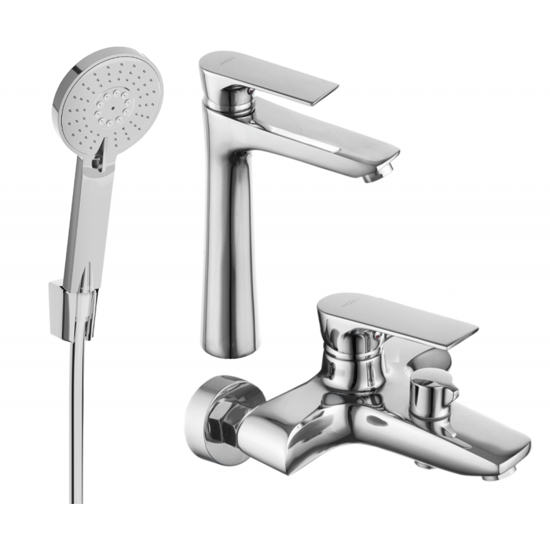 Mexen Axel R40 vonios rinkinys, chromuotas - 73813R40-00