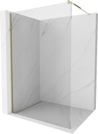 Mexen Kioto Walk-in dušo siena 115 x 200 cm, skaidrus 8 mm, auksinis - 800-115-101-50-00