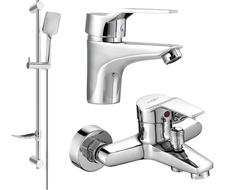 Mexen Caro DF62 vonios kambario komplektas, chromas - 746603DF62-00