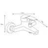 Mexen Caro DF62 vonios komplektas, Juoda - 746603DF62-70