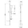 Mexen Caro DF62 dušo komplektas, Chromo - 746604DF62-00