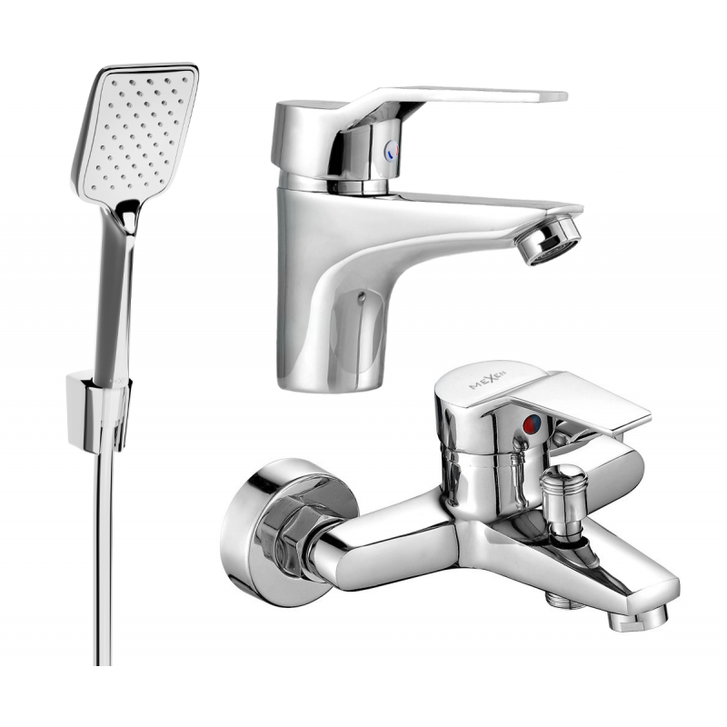 Mexen Caro R62 vonios kambario komplektas, chromas - 746603R62-00