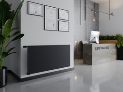 Mexen CVH10 Higieninis plokštuminis radiatorius 600 x 1300 mm, prijungimas iš apačios, 812 W, antracitas - W610H-060-130-66