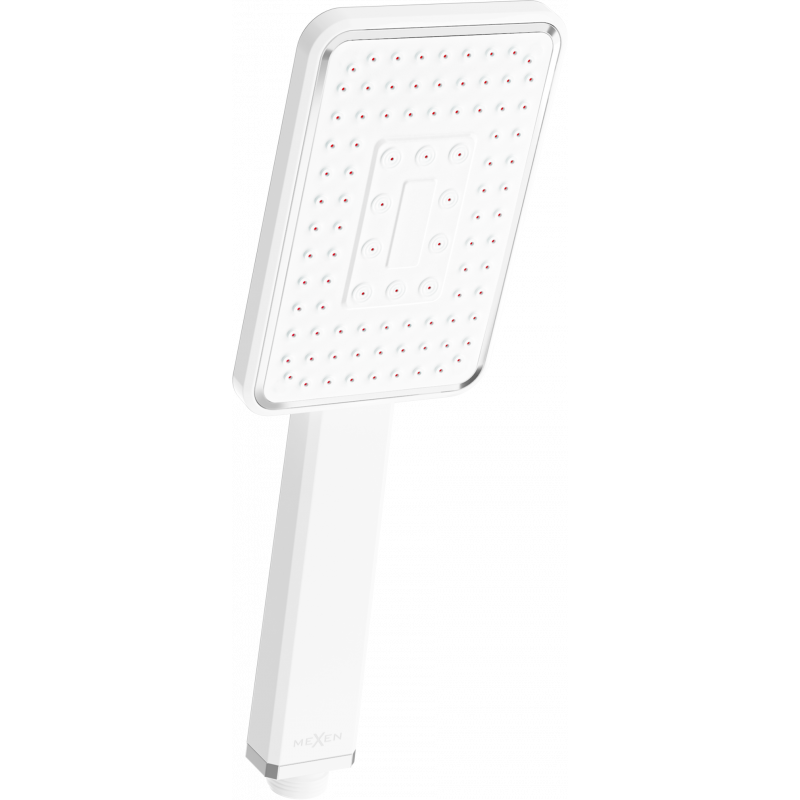 Mexen R-54 vientisas dušo antgalis, baltas/chromuotas - 79554-21