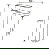 Mexen Cetus R77 vonios komplektas, auksinis - 744313R77-50