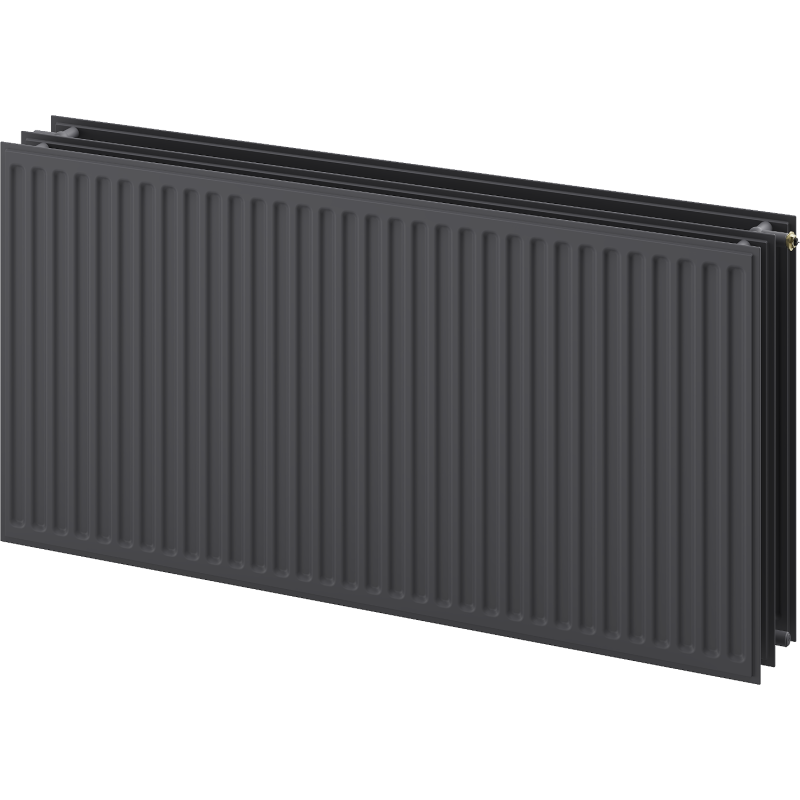 Mexen CVH30 Higieninis plokščias radiatorius 500 x 1400 mm, apatinis pajungimas, 1815 W, antracitas - W630H-050-140-66