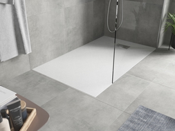 Mexen Hugo stačiakampis SMC 140 x 70 cm, baltas, inox dangtelis - 42107014-X