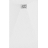 Mexen Hugo stačiakampis SMC 140 x 70 cm, baltas, inox dangtelis - 42107014-X
