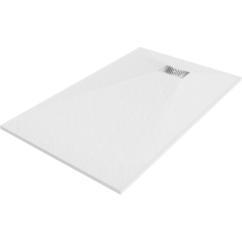 Mexen Hugo stačiakampis SMC dušo padėklas 150 x 70 cm, baltas, inox dangtelis - 42107015-X