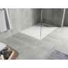 Mexen Hugo stačiakampė SMC dušo kabina 100 x 80 cm, balta, inox dangtelis - 42108010-X
