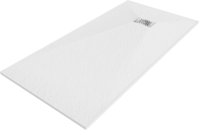Mexen Hugo stačiakampis dušas SMC 180 x 80 cm, baltas, inox dangtelis - 42108018-X