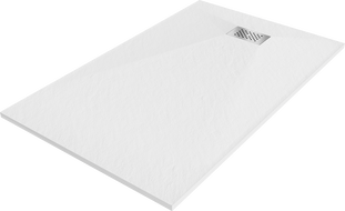 Mexen Hugo stačiakampis dušo padėklas SMC 160 x 90 cm, baltas, inox danga - 42109016-X