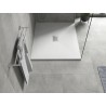 Mexen Hugo stačiakampio formos SMC 120 x 100 cm dušo padėklas, baltas, inox dangtis - 42101012-X