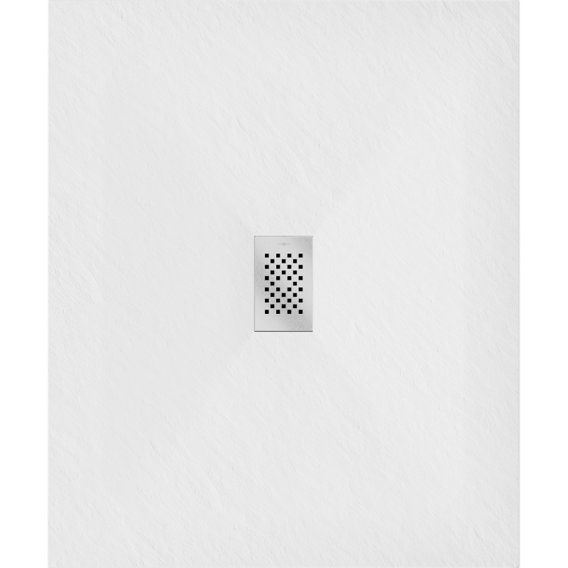 Mexen Hugo stačiakampė SMC dušo padėklas 120 x 100 cm, baltas, maskuotė inox - 42101012-X
