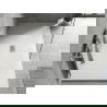 Mexen Hugo stačiakampis dušo padėklas SMC 180 x 100 cm, baltas, inox dangtelis - 42101018-X
