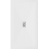 Mexen Hugo stačiakampis dušo padėklas SMC 160 x 100 cm, baltas, dangtis inox - 42101016-X