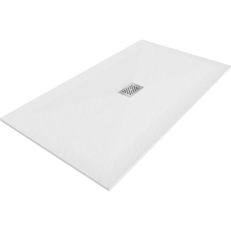 Mexen Hugo stačiakampis dušo padėklas SMC 180 x 100 cm, baltas, inox dangtelis - 42101018-X